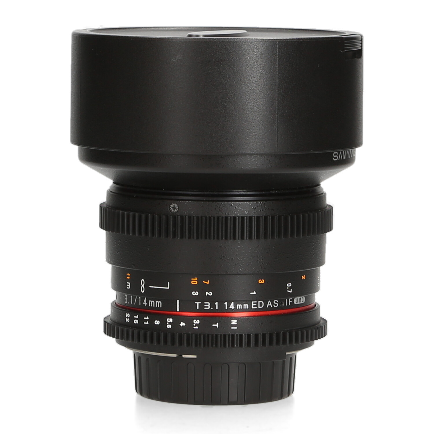 Samyang 14mm T3.1 ED AS IF UMC - Nikon F - Zo goed als nieuw afbeelding
