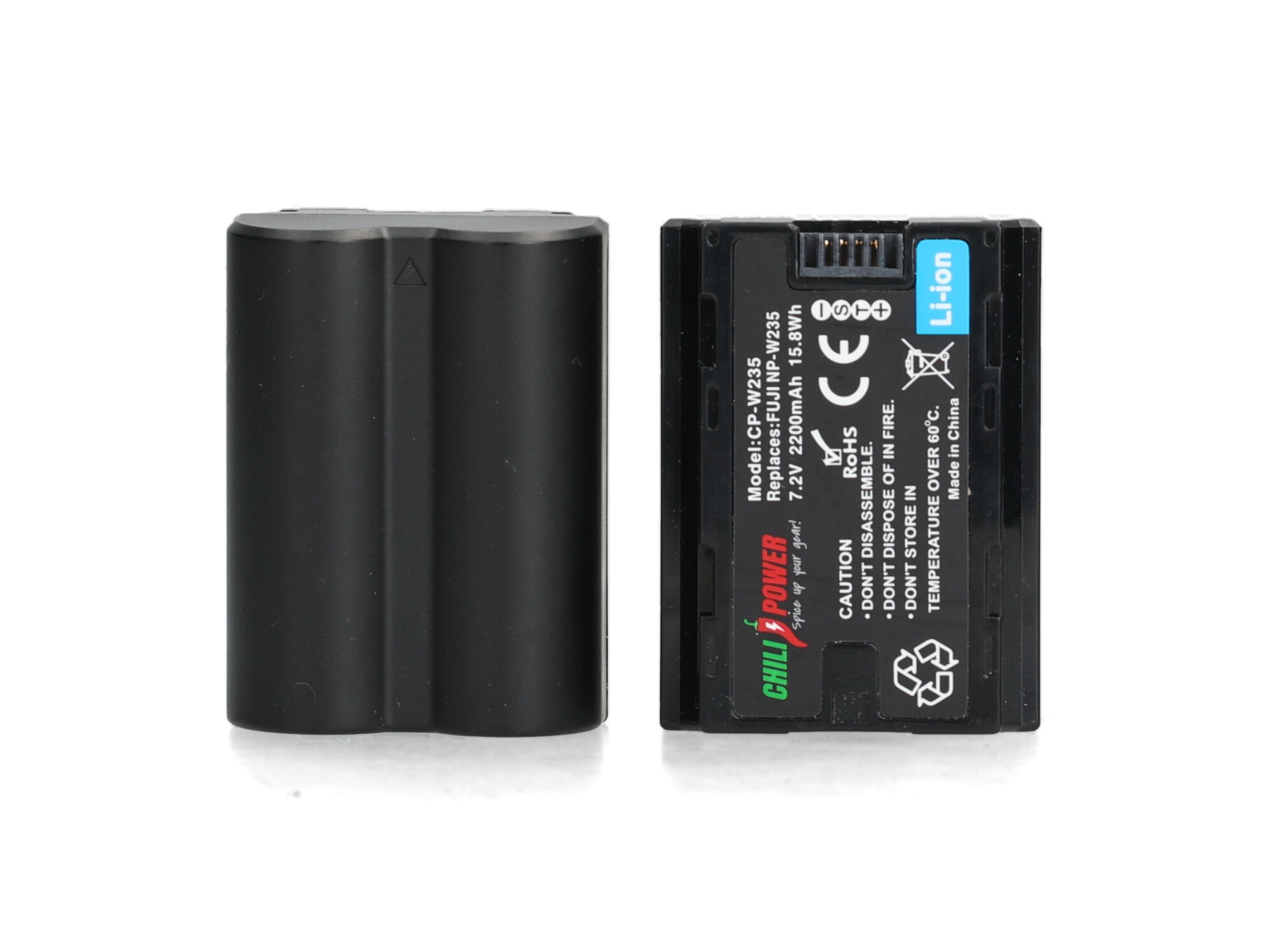 Chili Power CP-W235 Duo (Replacement Fuji NP-W235) - Zeer goed afbeelding